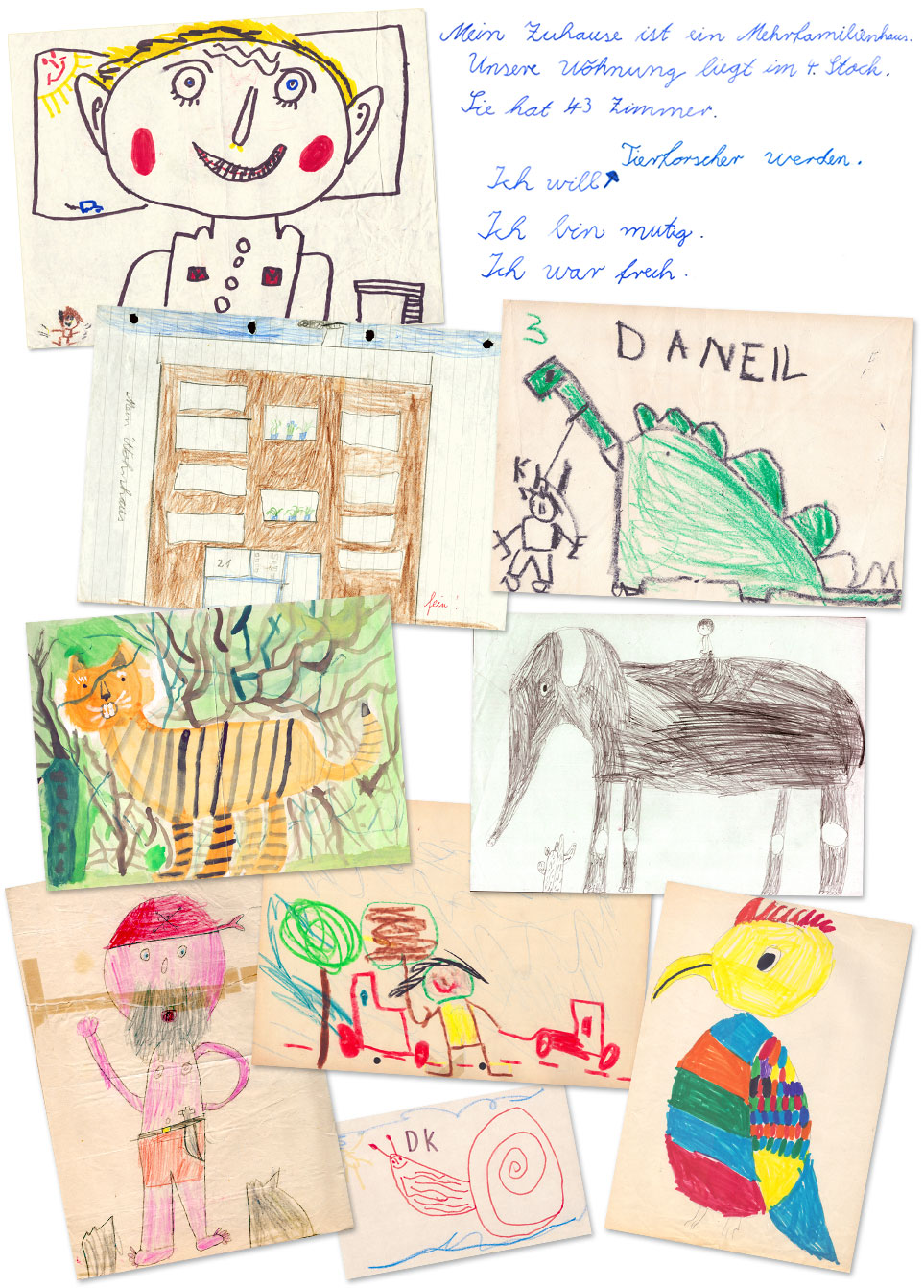 Kinderzeichnungen von Daniel Kratzke