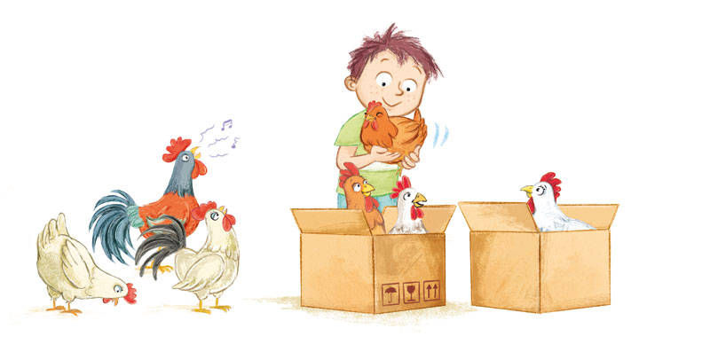 Footerbild: Mädchen, Hund und Ball