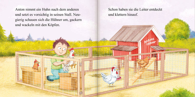 Innenseite »Antons Hühner«